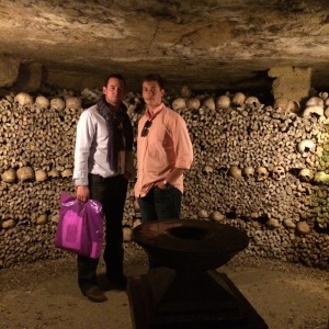 Brian and Josh in the Paris underworld...